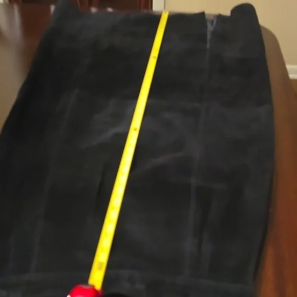 Etosha Black Seude Maxi Skirt Size Large Vintage 2000's - Picture 4 of 8